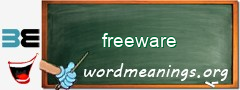 WordMeaning blackboard for freeware